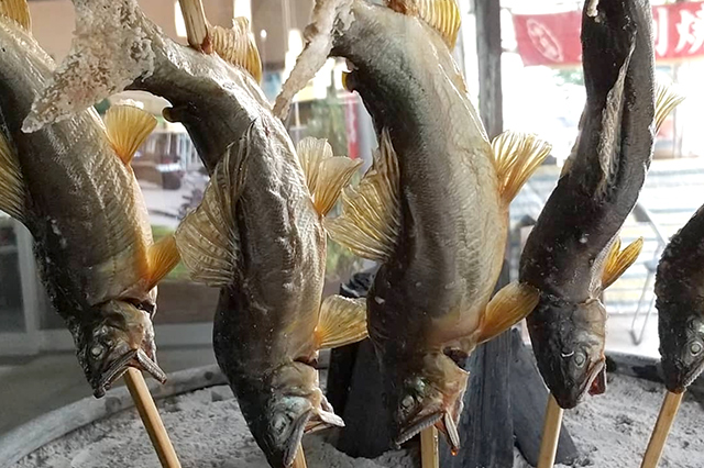 Ayu Shioyaki (Grilled ‘Ayu’ Sweetfish with Salt)